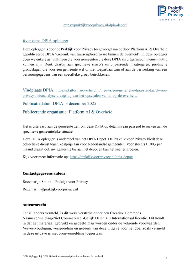 Preview pagina 2 van Oplegger AI transcriptie