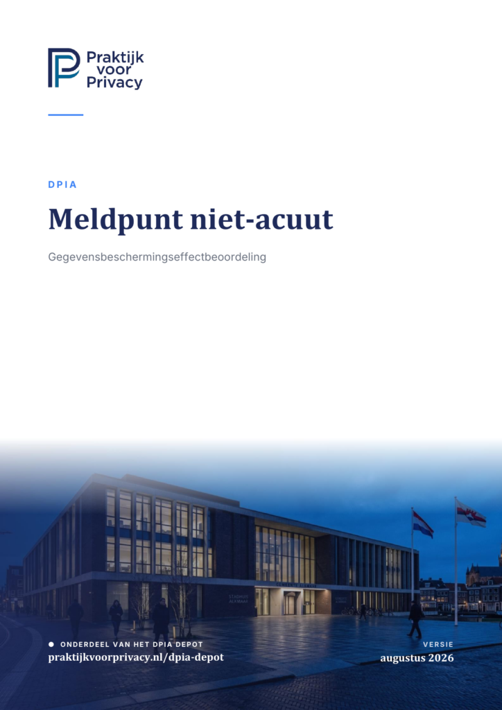 Preview pagina 1 van DPIA Meldpunt niet-acuut