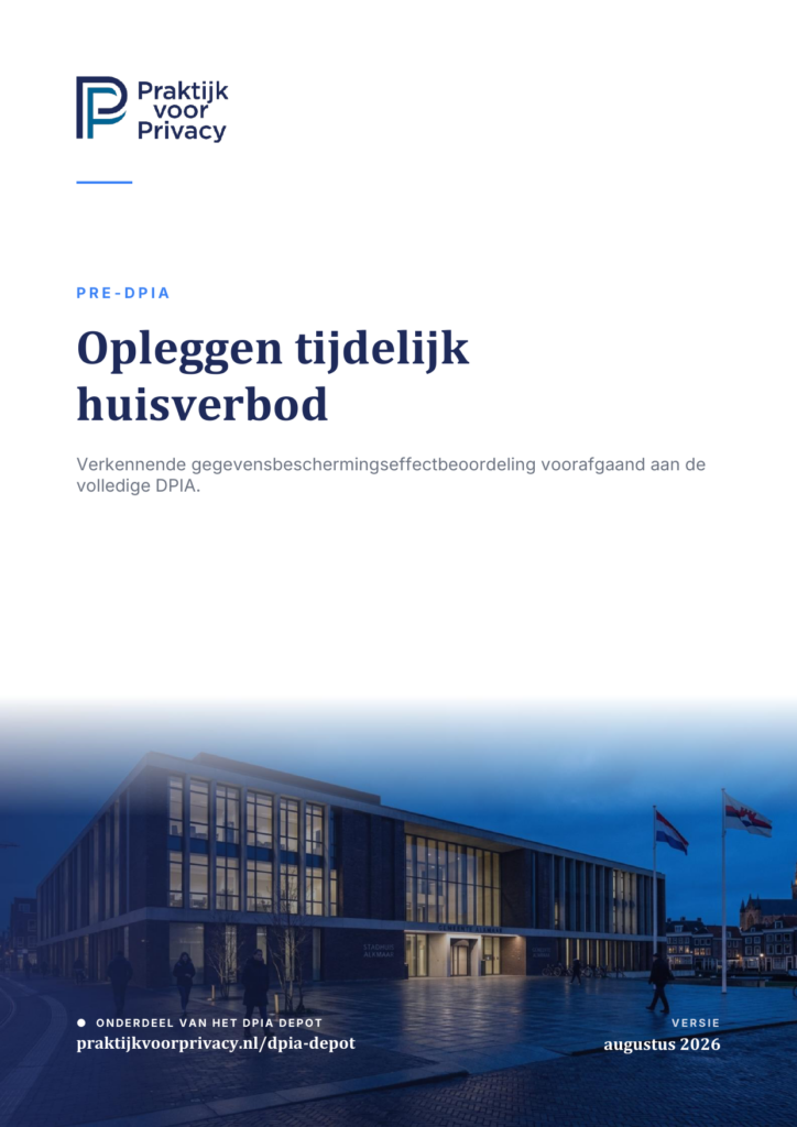 Preview pagina 1 van Pre-DPIA Opleggen tijdelijk huisverbod