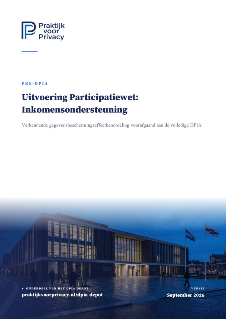 Preview pagina 1 van Pre-DPIA Uitvoering Participatiewet inkomensondersteuning