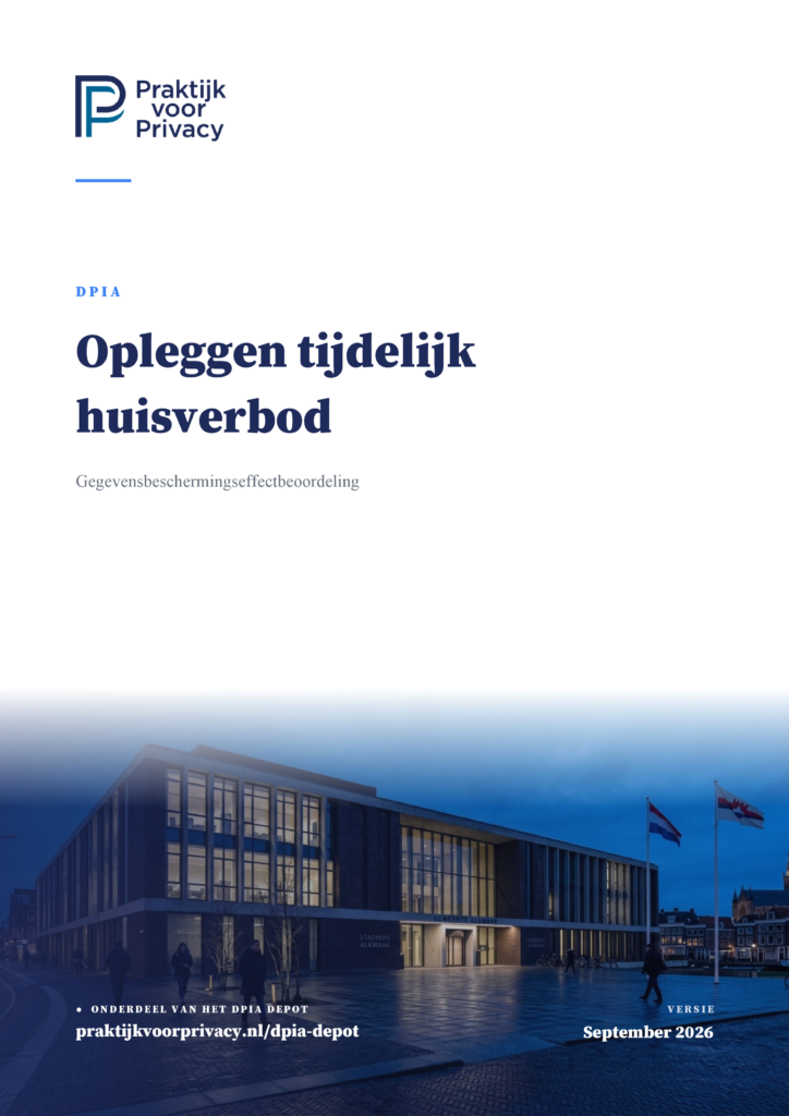 Preview pagina 1 van DPIA Opleggen tijdelijk huisverbod