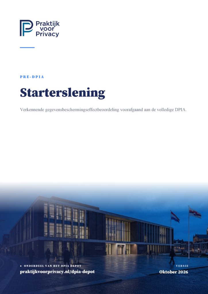 Preview pagina 1 van Pre-DPIA Starterslening
