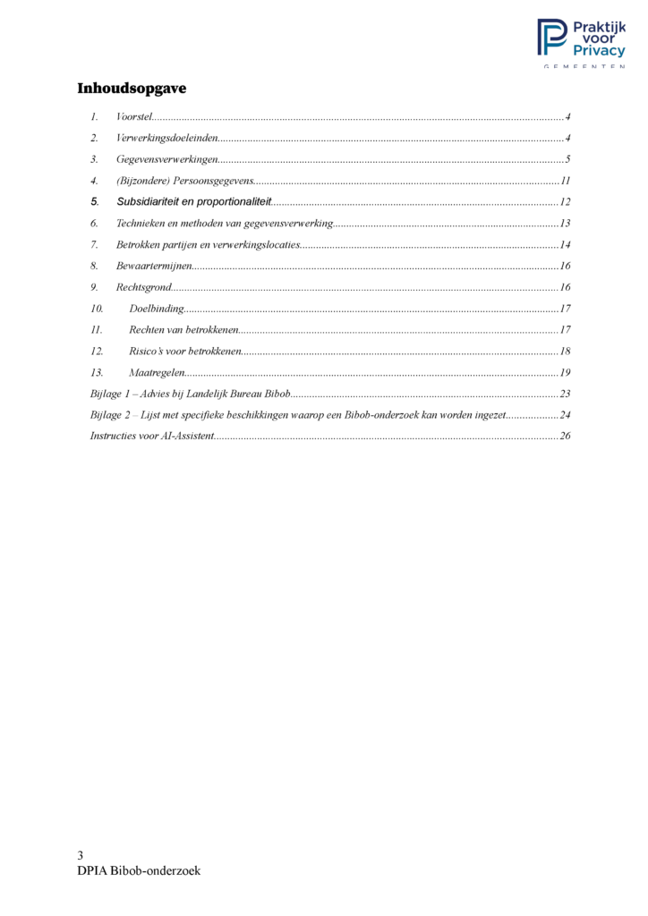 Preview pagina 3 van DPIA Bibob-onderzoek
