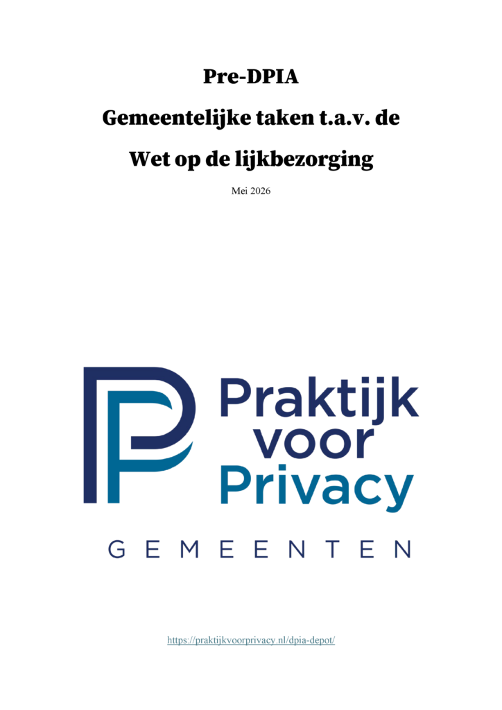 Preview pagina 1 van Pre-DPIA Wet op de lijkbezorging